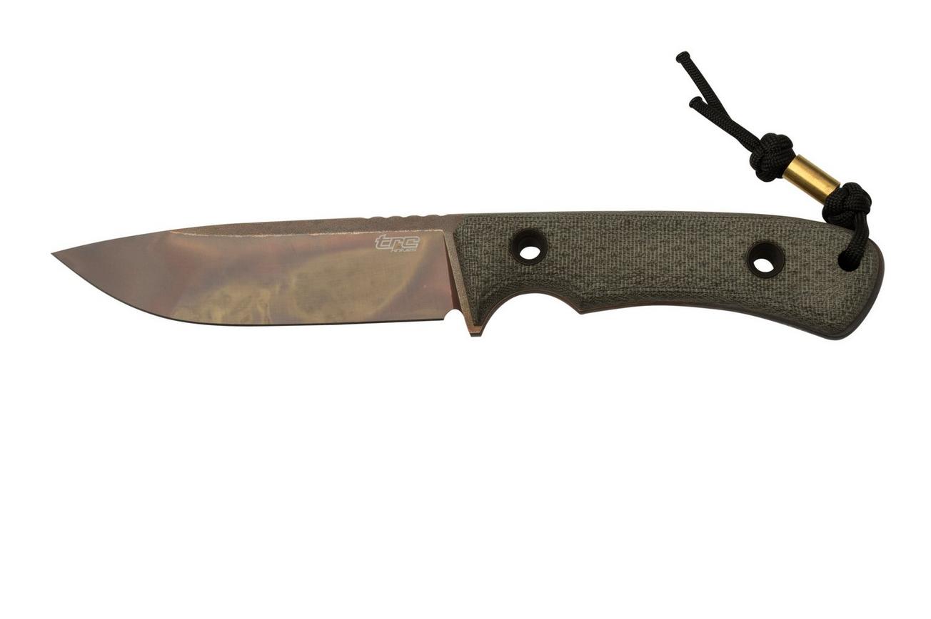 TRC Knives South Pole Apo Finish Green Canvas Micarta, survivalmes