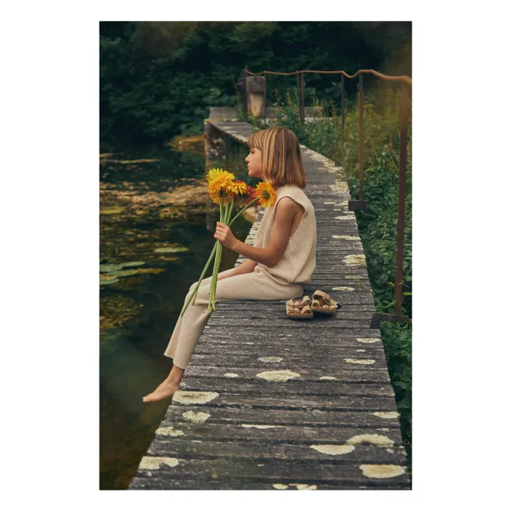 Poudre Organic Pantalon Gesse Maille | Ecru