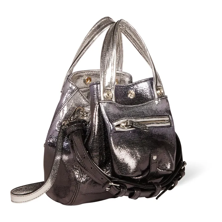 Jérôme Dreyfuss Sac Billy Nano Lamé | Argenté