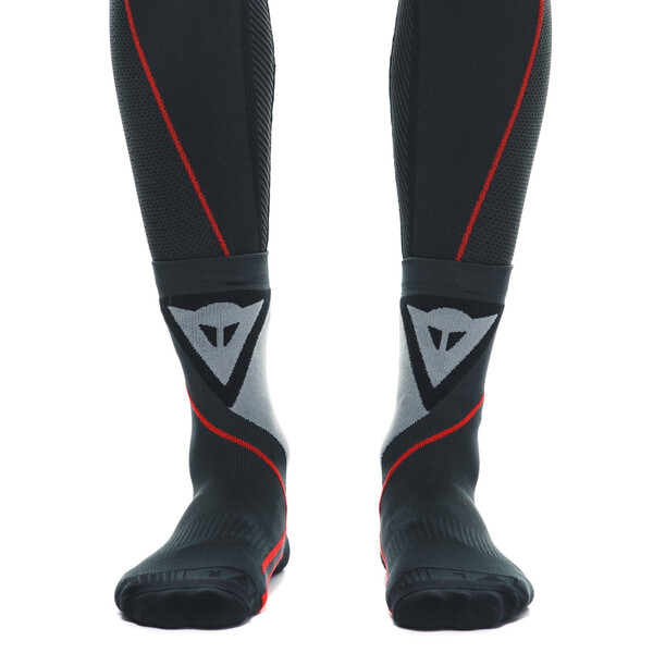 Dainese - Chaussettes Thermo Mid Noir / Gris / Rouge