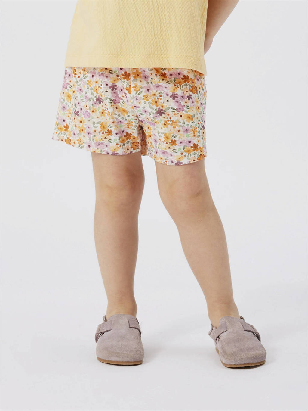 NAME IT gebloemde casual short NMFHISSE ecru/multicolor