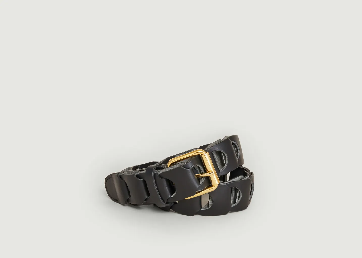 Ceinture tressée en cuir recyclé L'Exception Paris