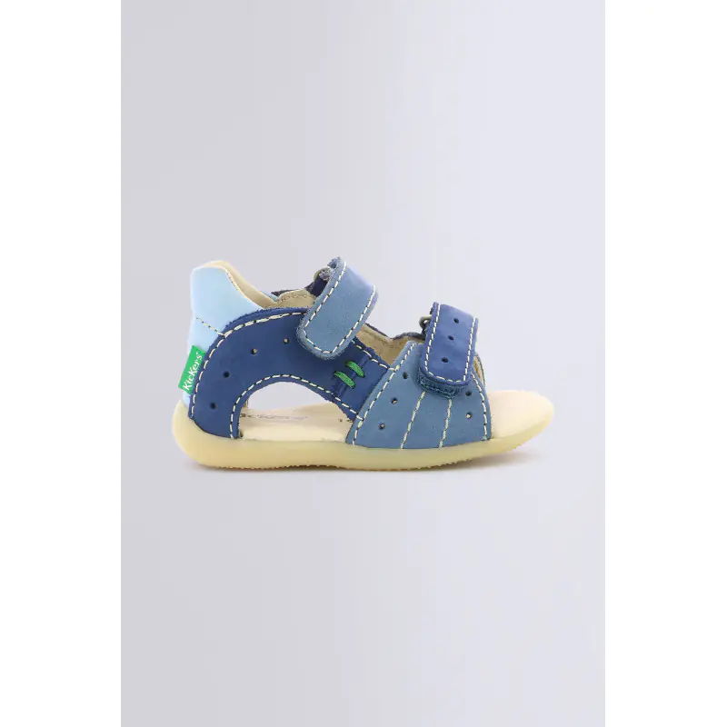 BOPING BLEU TRICOLORE SANDALES Cuir Garçon