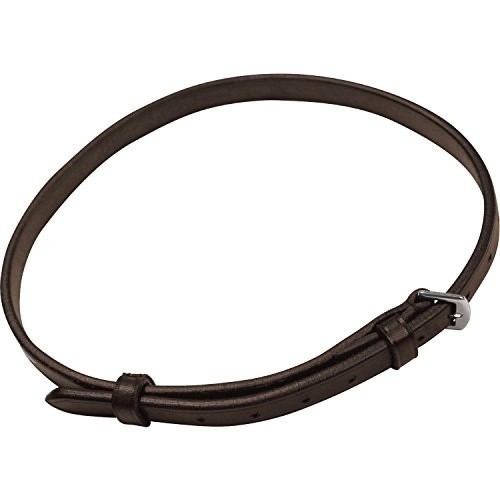 Correia de couro fino para cavalo, marrom
