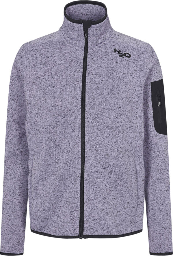 H2O Melvin Knit fleecetrøje Lilla