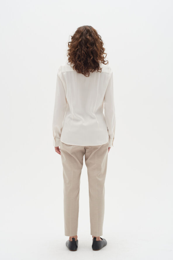InWear LikoIW Shirt Premium - 93% Silk Whisper white