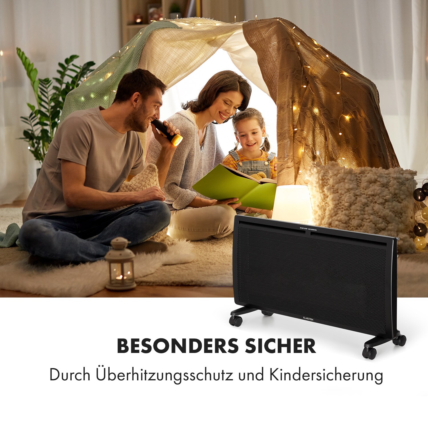 Hot Spot Slimcurve Double Wave 2-in-1 Heizgerät 2000W Wochentimer Stahlblech