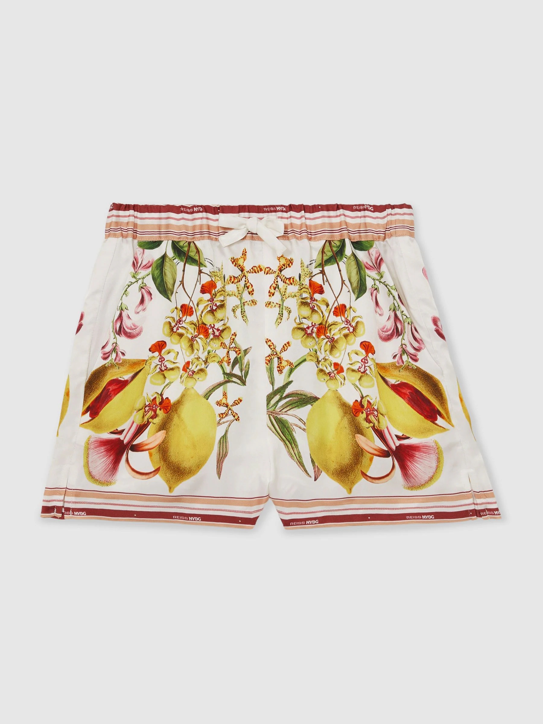 Reiss Sammie Reiss | NYBG Satijnen shorts met bloemenprint