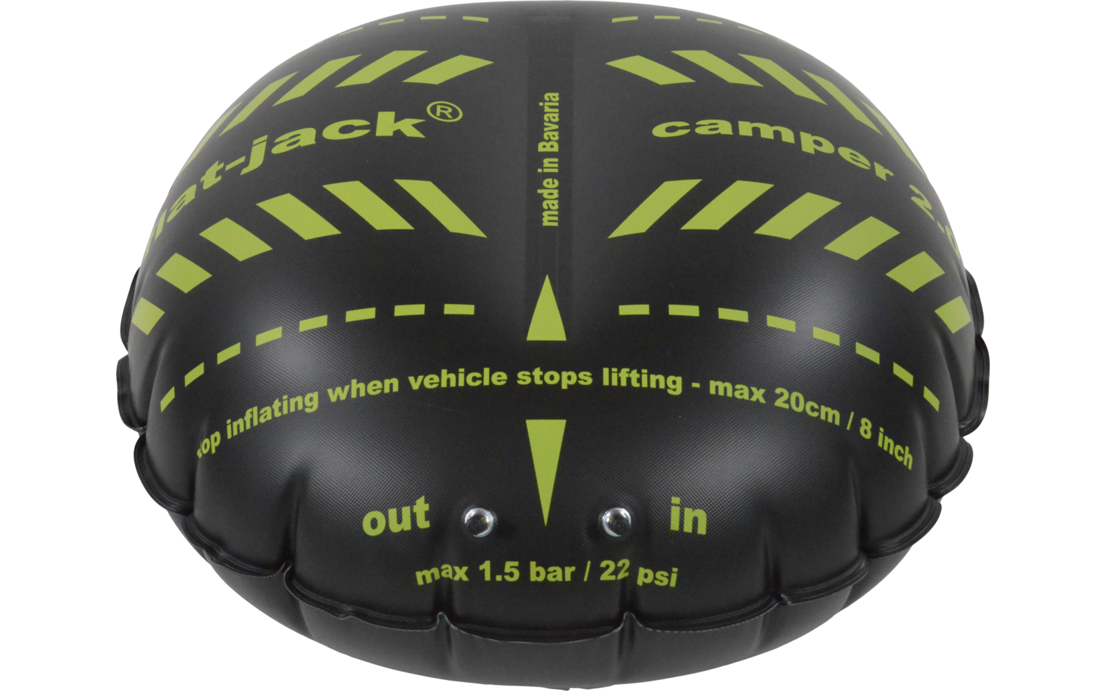 Flat-Jack Camper 2.0 Reifen-Luftkissen für Fahrzeuge bis 6 Tonnen & bis 305 mm Reifenbreite