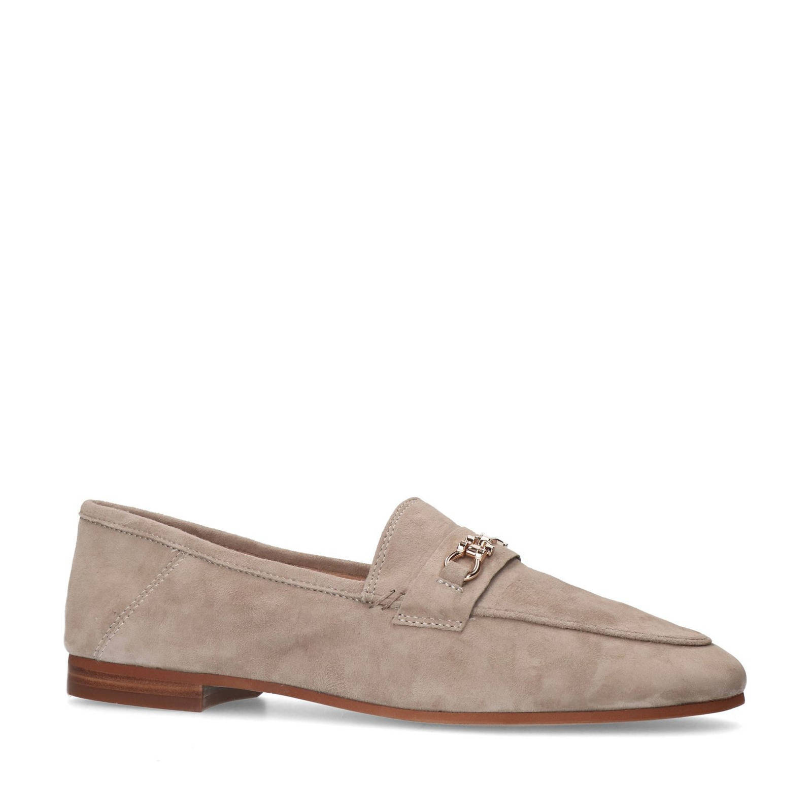 Manfield suède loafers taupe