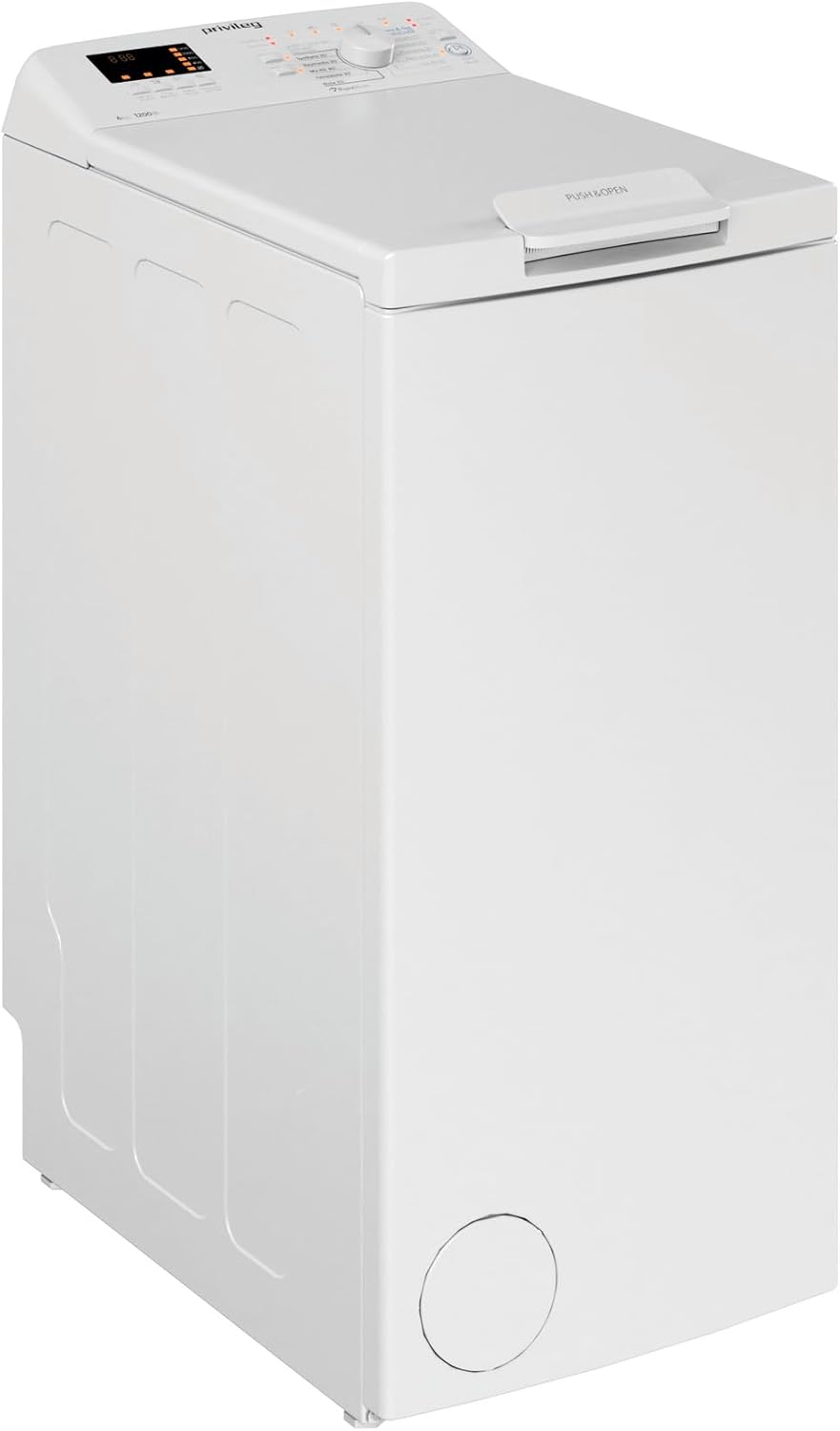 Privileg PWT C S6245E Waschmaschine Toplader/1200 UpM/6 kg/EEK C/Turn&Go Programm/Rapid Wash/Automatische Trommelpositionierung/Extra Spülen/Energy Saver/Mehrfachwasserschutz/Extra Waschen