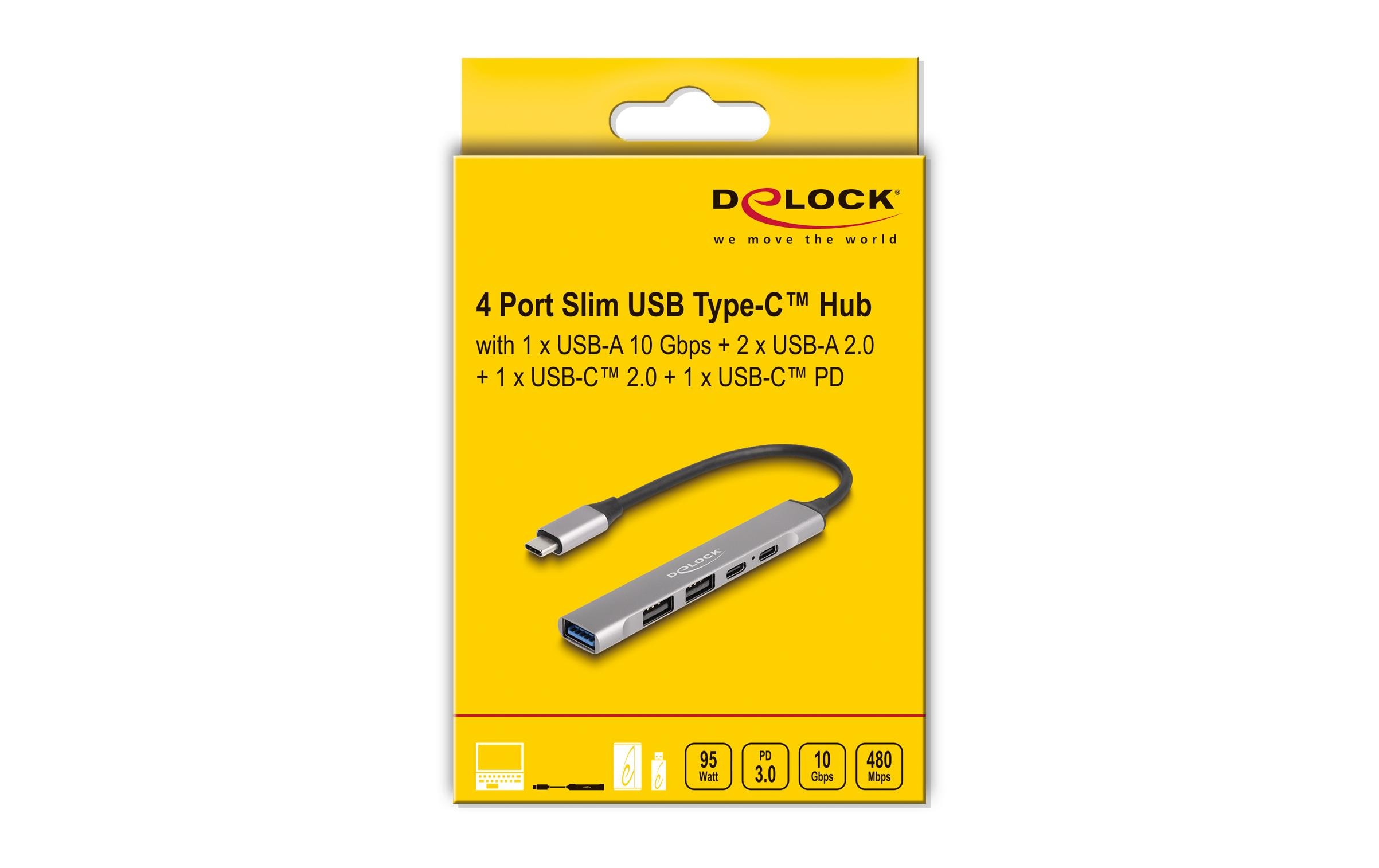 USB-Hub 10 Gbps4 Port – slim USB Hub