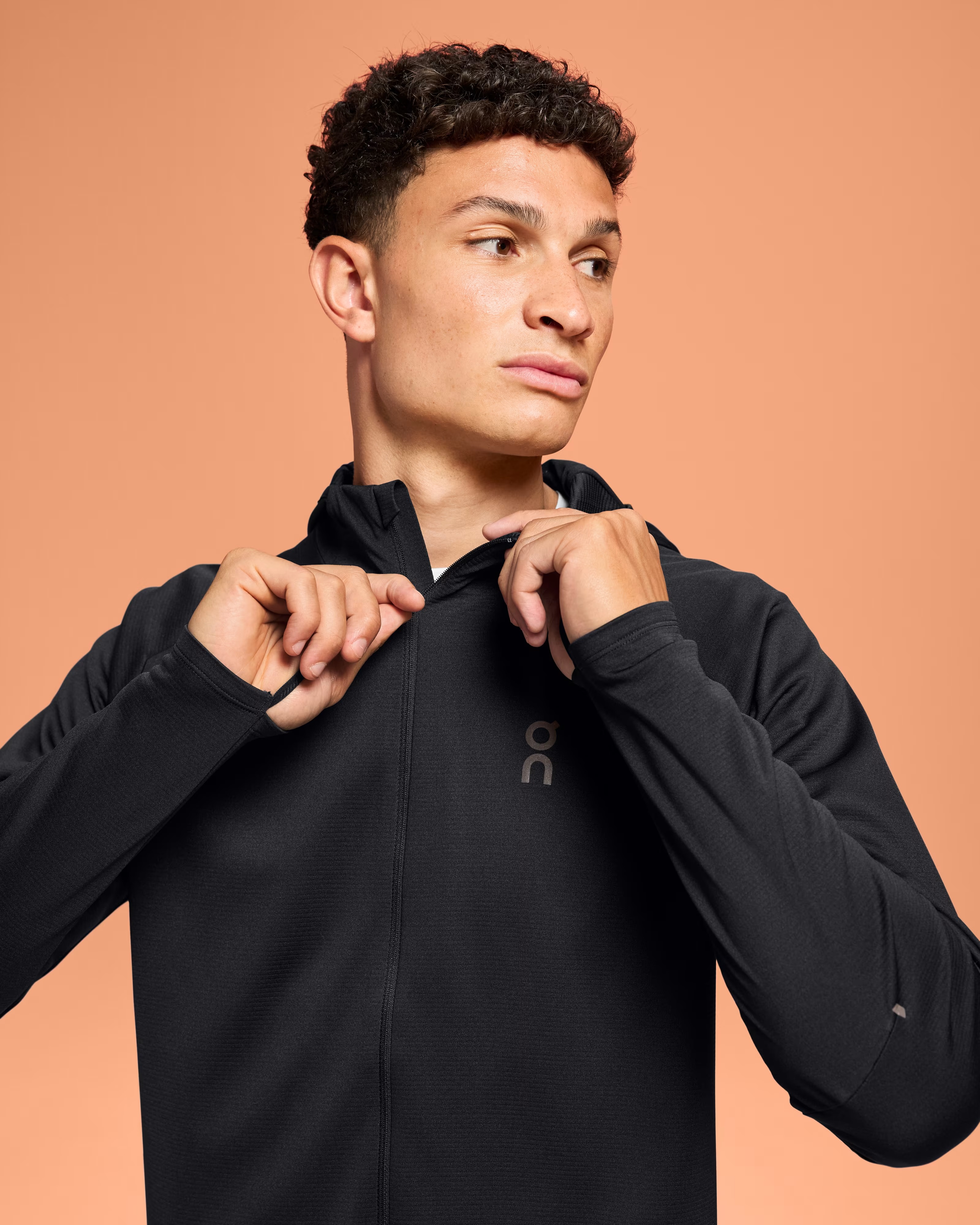 Climate Zip Hoodie Herre Black