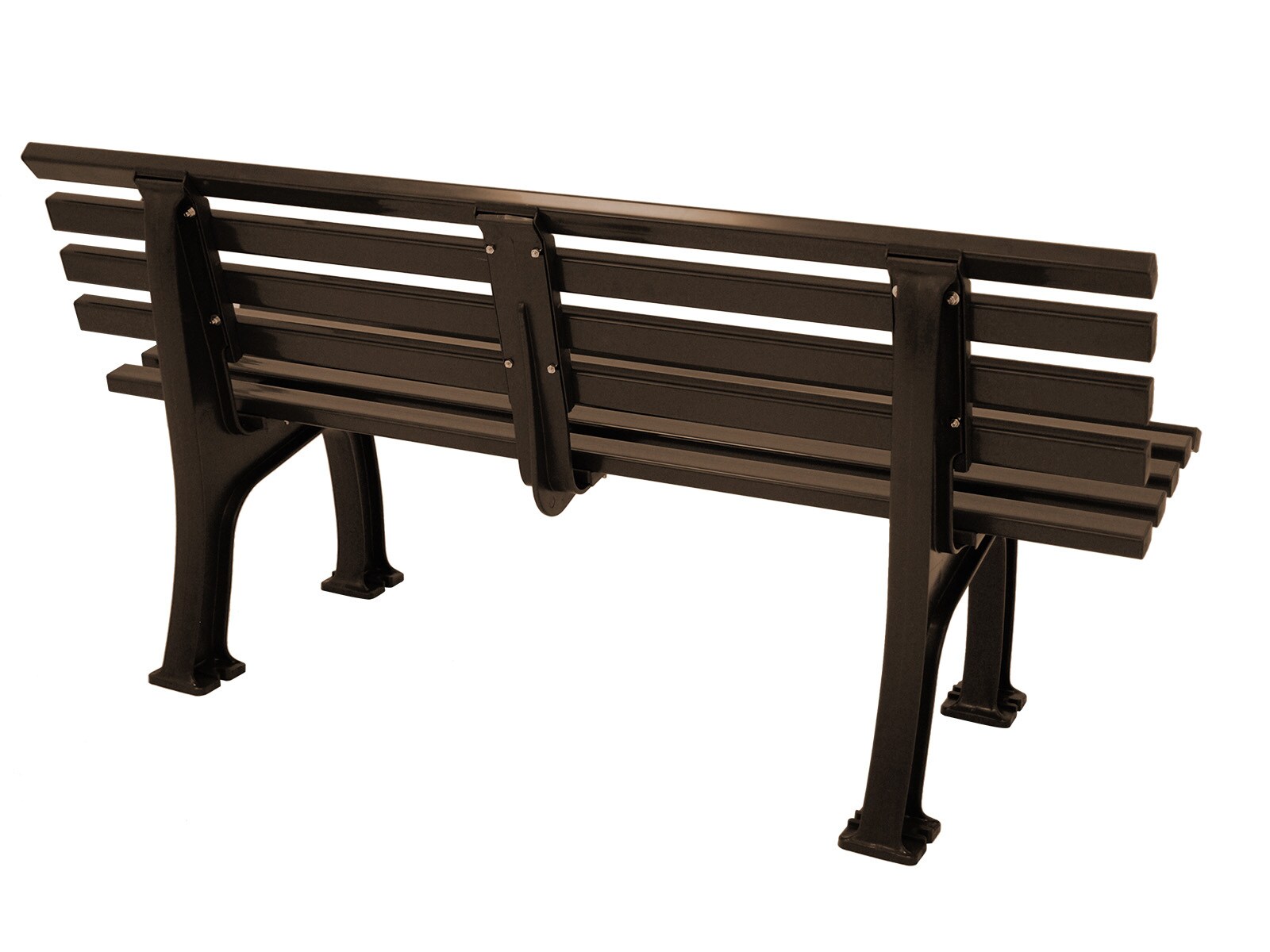 gartenmoebel-einkauf Bank SYLT 3-sitzer, Kunststoff braun
