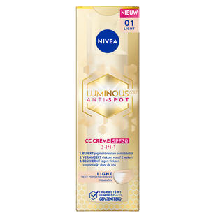 Nivea Luminous630 Antispot CC Fluid SPF30 - 01 Light 40ML