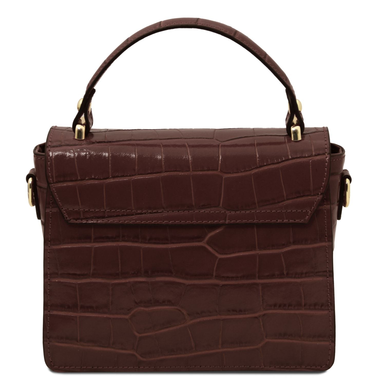 TL142503 – Croque – Croc print leren Handtas