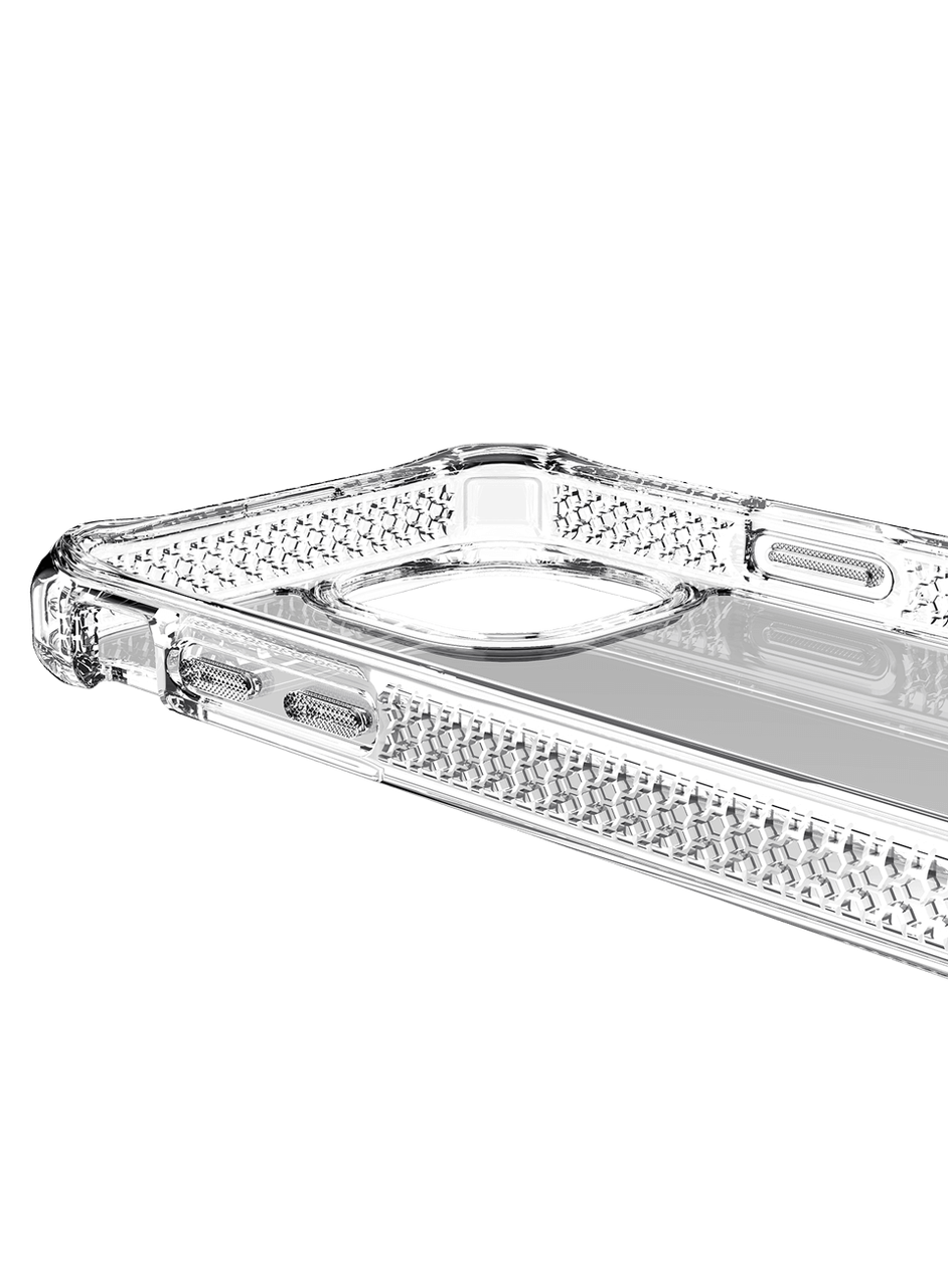 iPhone 13 Pro Hybrid Clear Antimikrobielle Schutz Hardcase Hülle (AP2X-HBMKC-TRSP) - Transparent