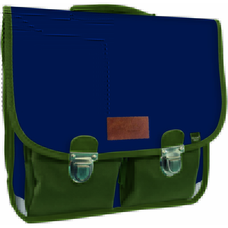 Quo Vadis - Cartable scolaire - QV Original - 38x30x14 cm - Toile (polyester) - 2 compartiment(s) - Avec bretelles et poignée- par 2