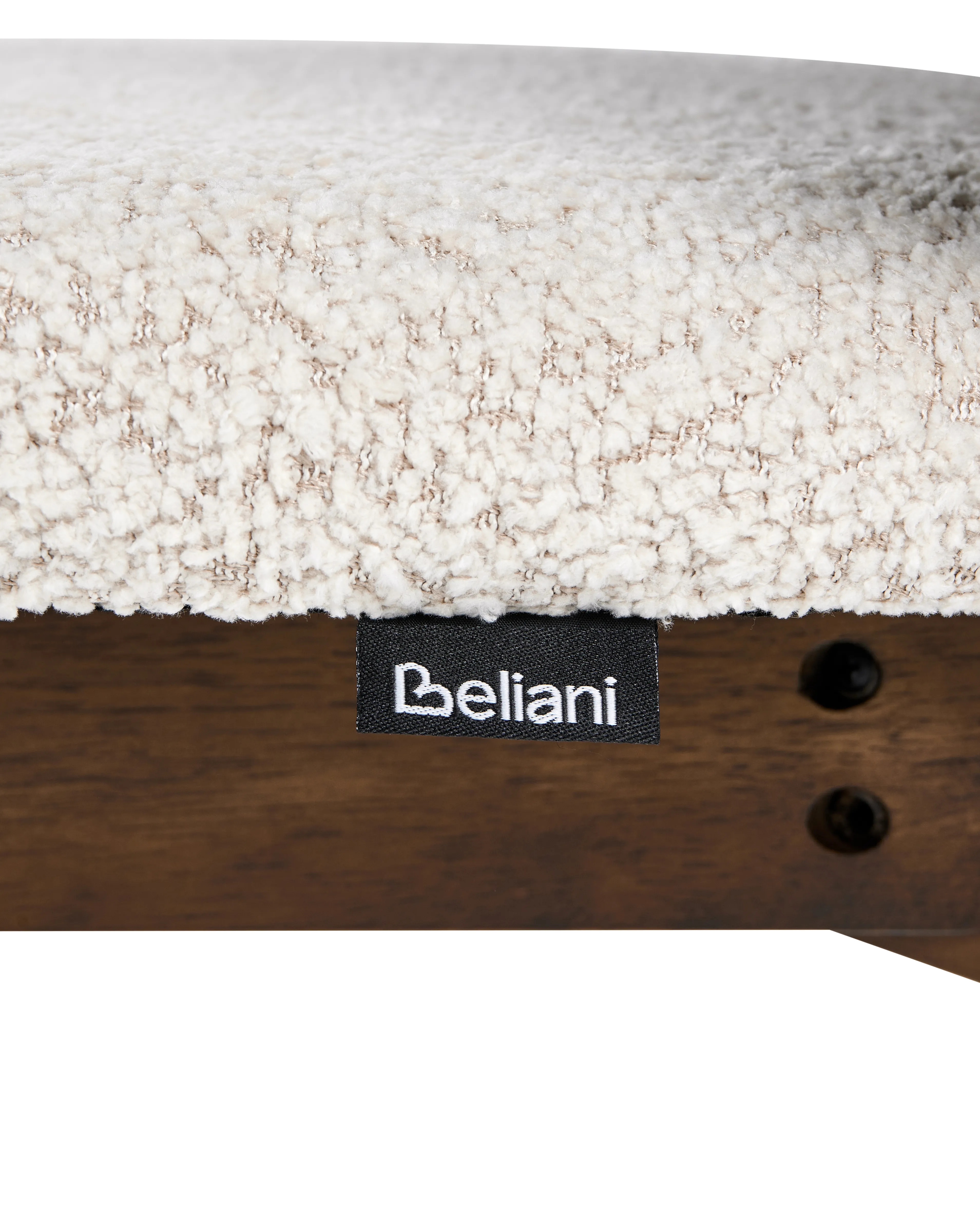 Set van 2 eetkamerstoelen ABEE Bruin/lichtbeige
