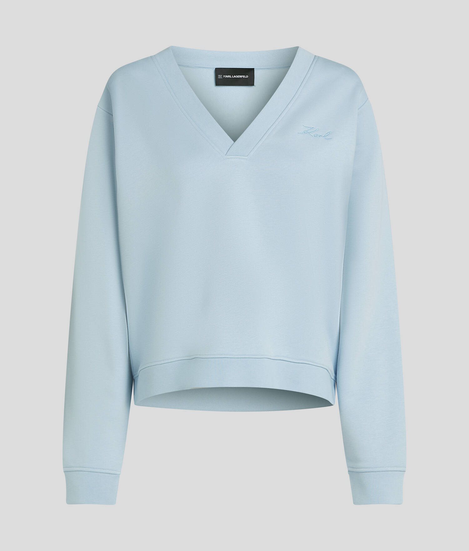 SWEATSHIRT À COL V - Bleu Kentucky