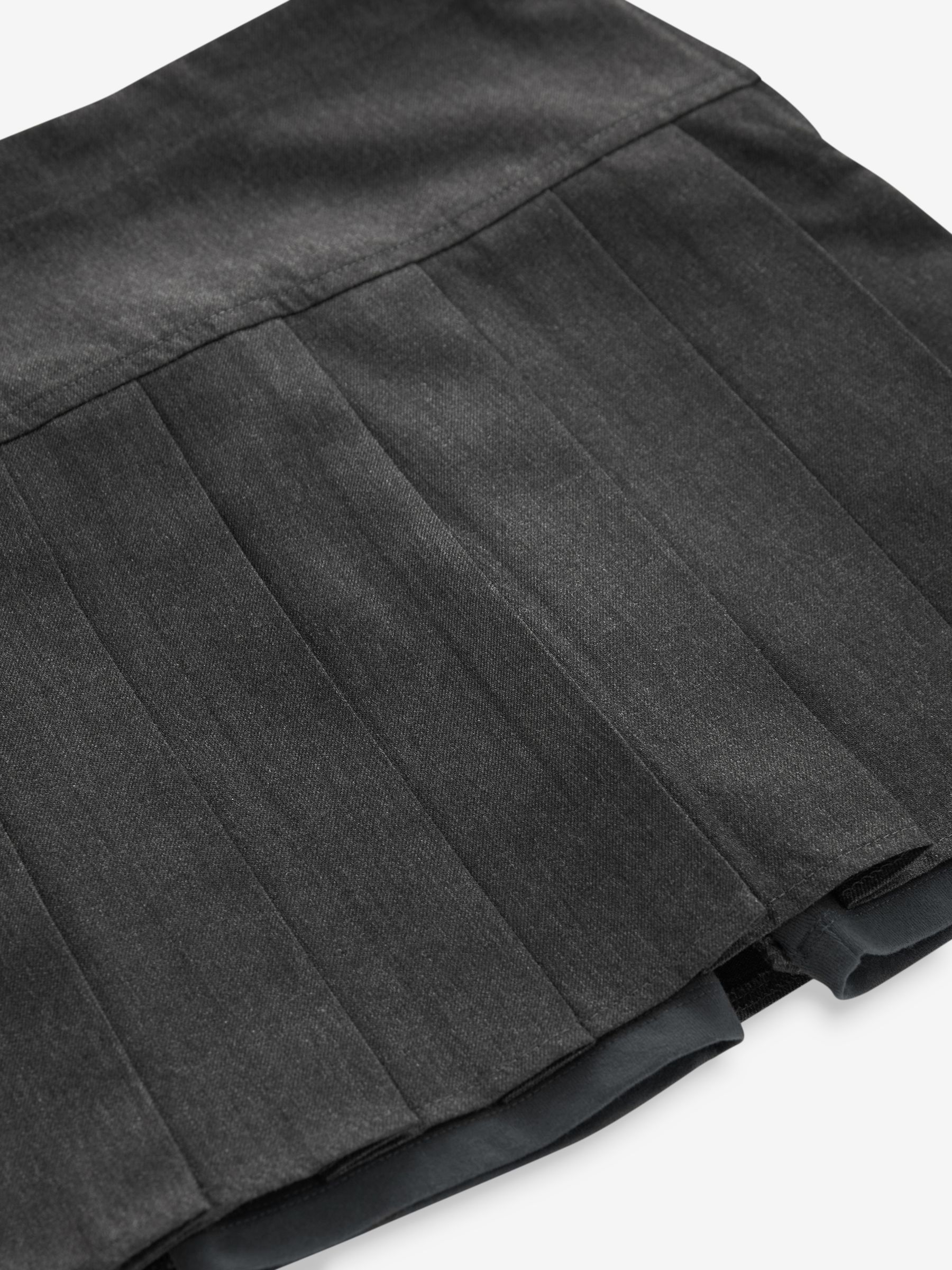 Grijs - Fietsshort en geplooide rok set (3-17jr)