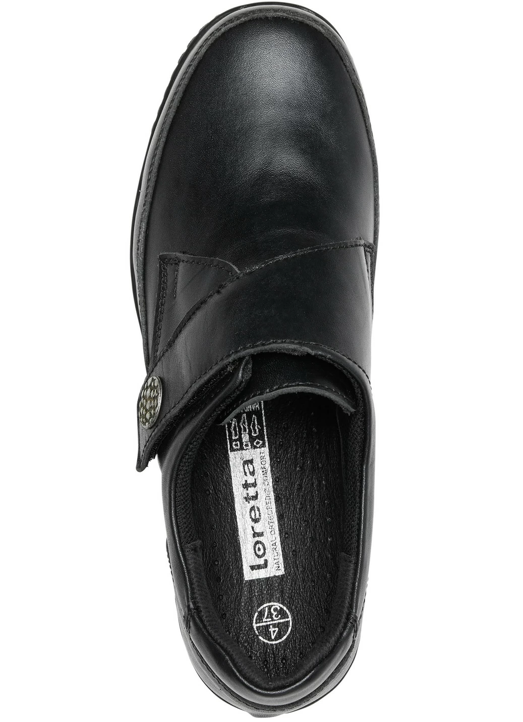 ELENA EDEN Slipper aus schwarzem Nappaleder