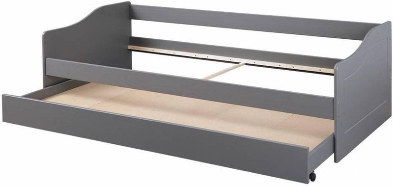 Kajuitbed Malte - Grijs - Bedlade - Stevig - Functioneel