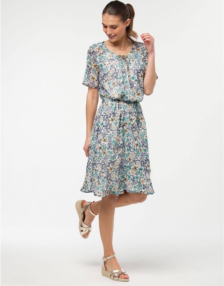 Robe fluide fleurie