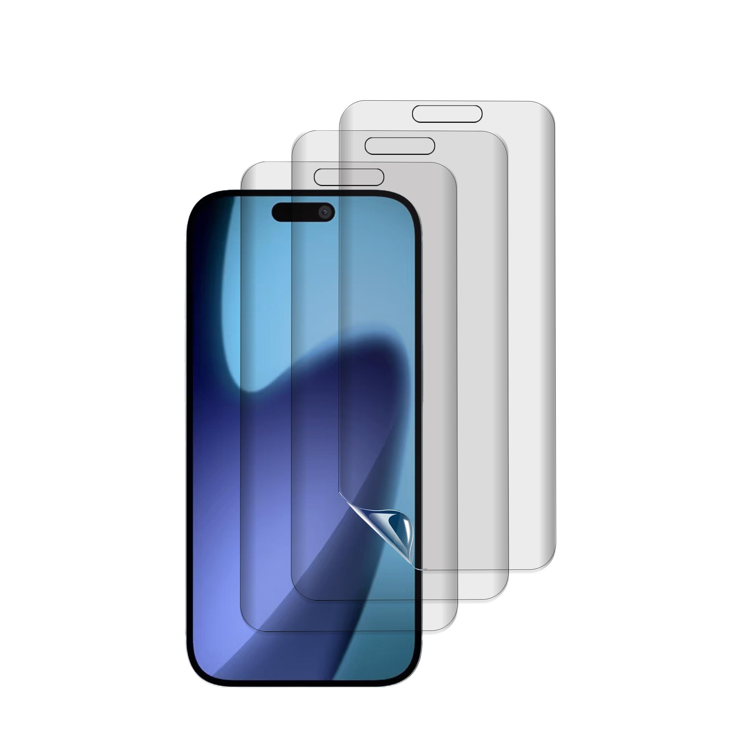 (3er Set) iPhone 17 Pro / 17 / 16 Pro Hydrogel TPU Full Screen Display Schutzfolie