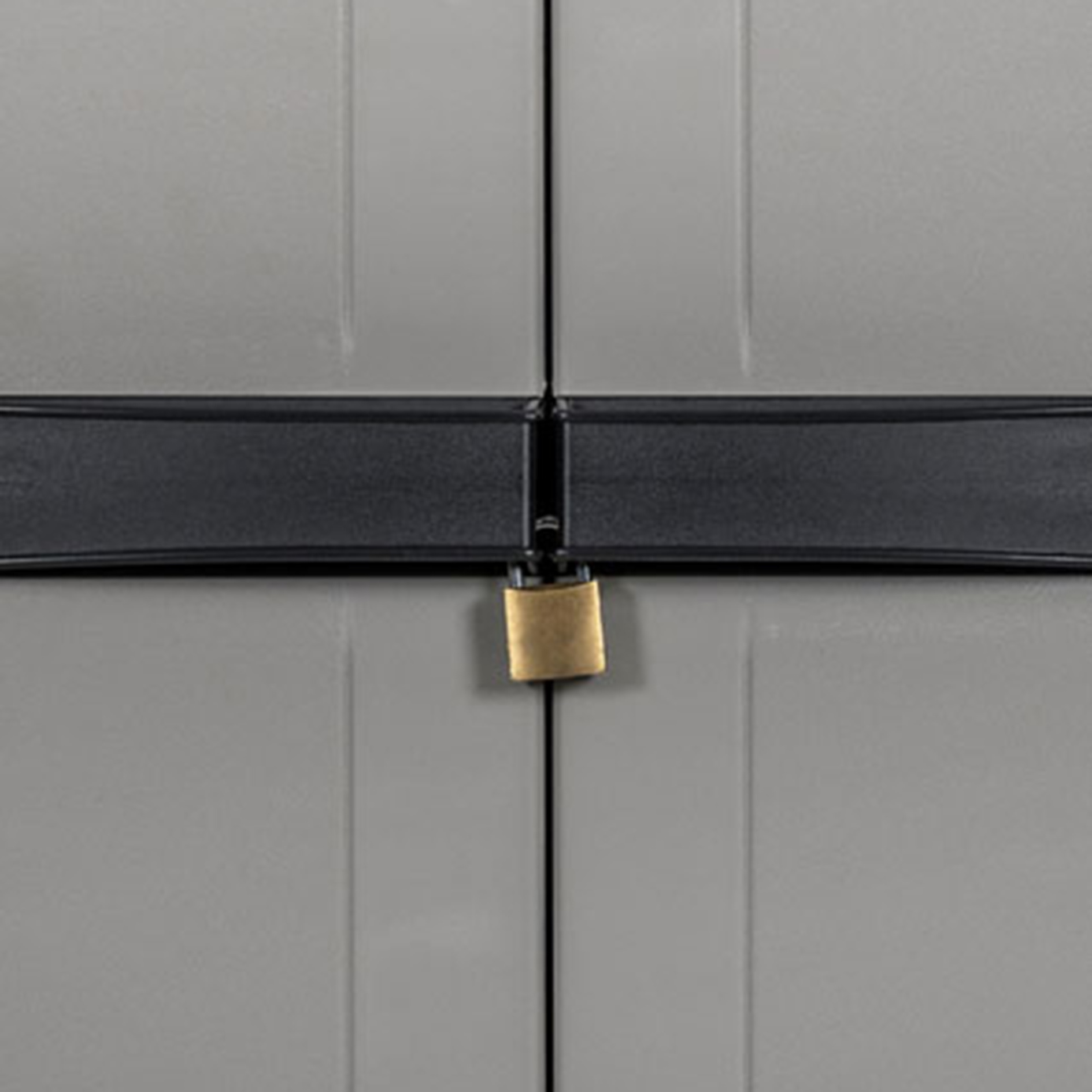 Universal-Schrank - grau-schwarz - 165 cm hoch