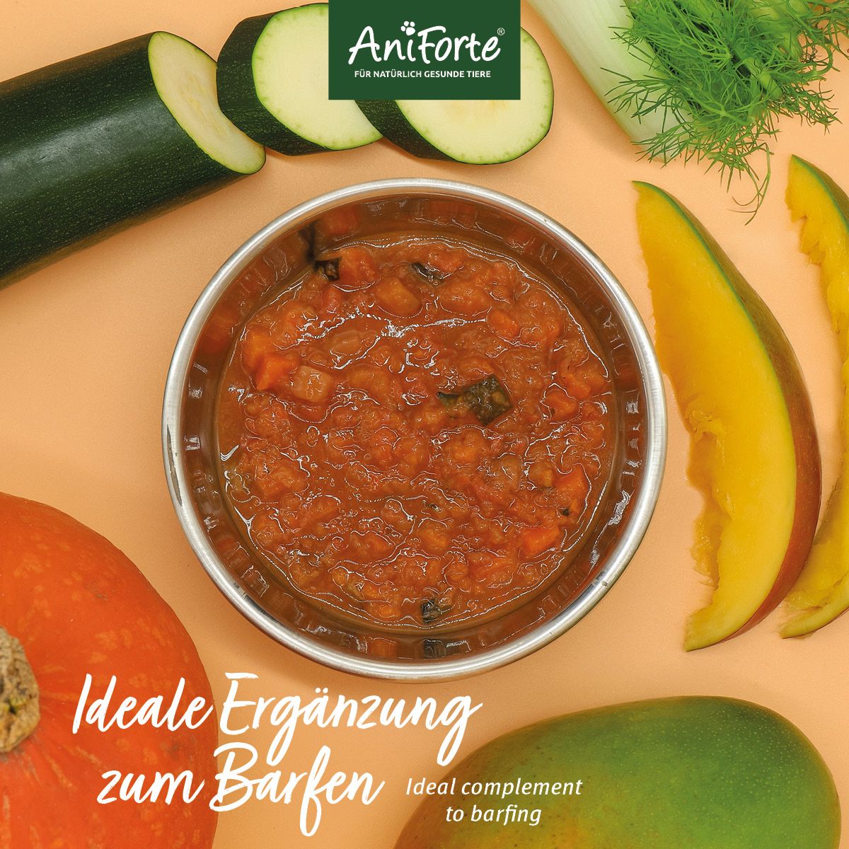 AniForte BIO BARF Püree - Fenchel & Mango 5 x 150g