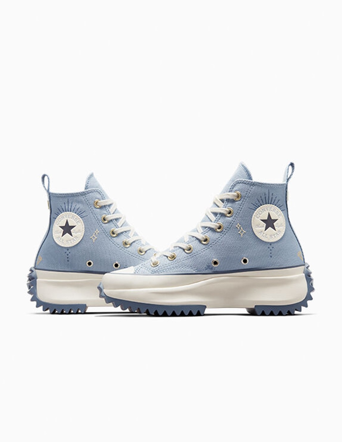 converse Sneakers femme run star hike hi heirloom silver