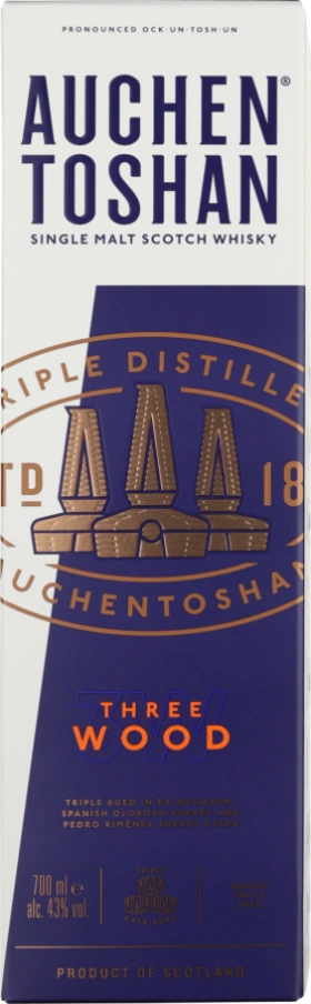 AUCHENTOSHAN THREE WOOD SINGLE MALT 70CL