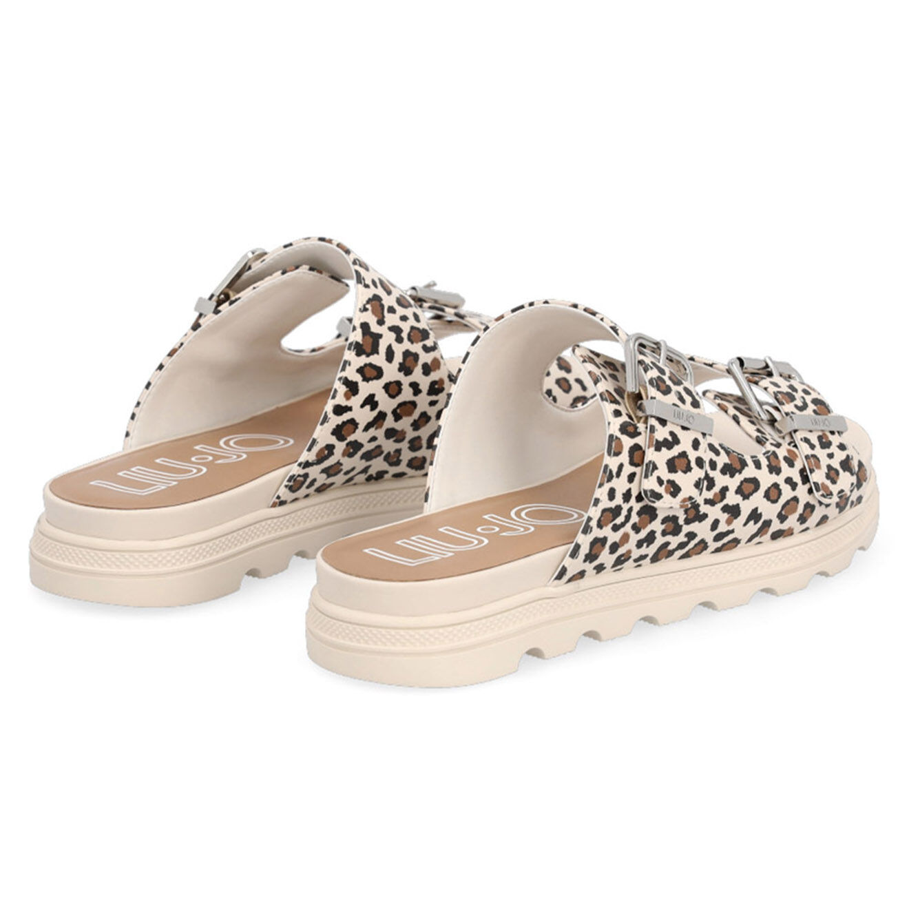 Liu-Jo Mules en Cuir Desy léopard