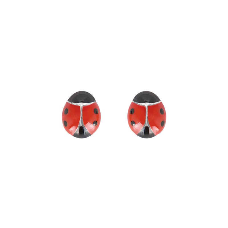 Boucles d'oreilles Enfant - Argent 925 - Coccinelle