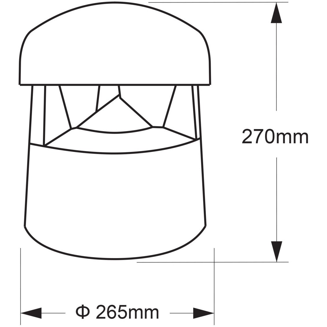 Audiophony PARK30-8019 luidspreker voor buiten 100 V/8 Ohm