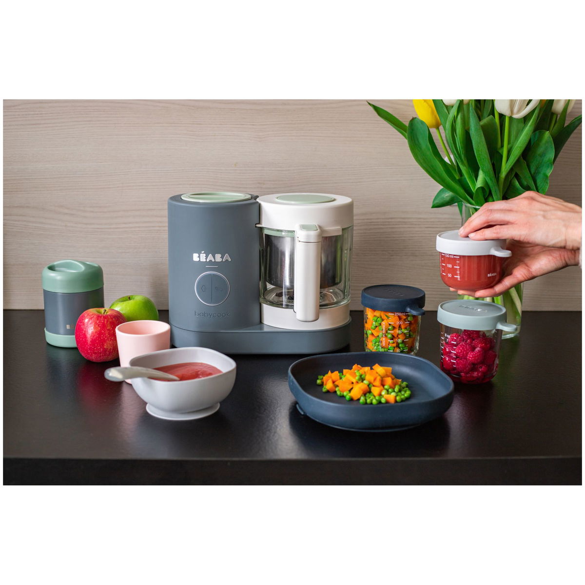 BeabaBeaba   Babycook Neo Nahrungszubereiter darkgrey