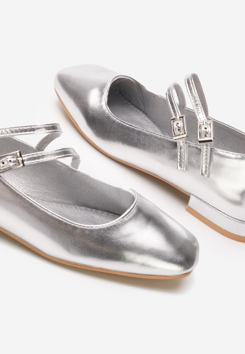 Chaussures à petit talon argent Jadea