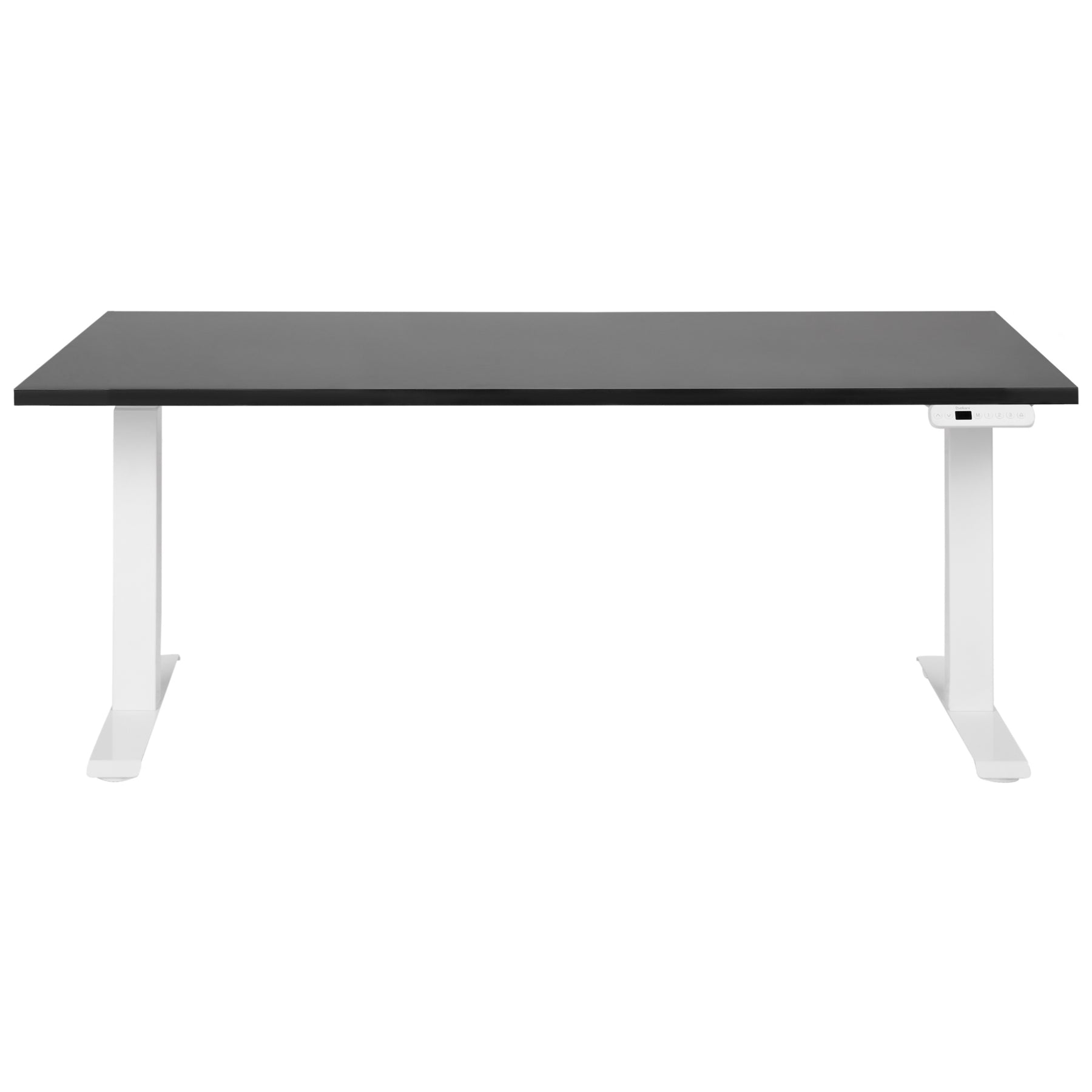 Beliani-DESTINES- Elektrisch Verstelbaar bureau-Zwart|Wit-160 cm-MDF