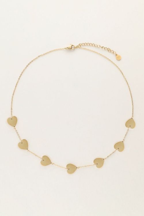 Minimalistische ketting met hartjes