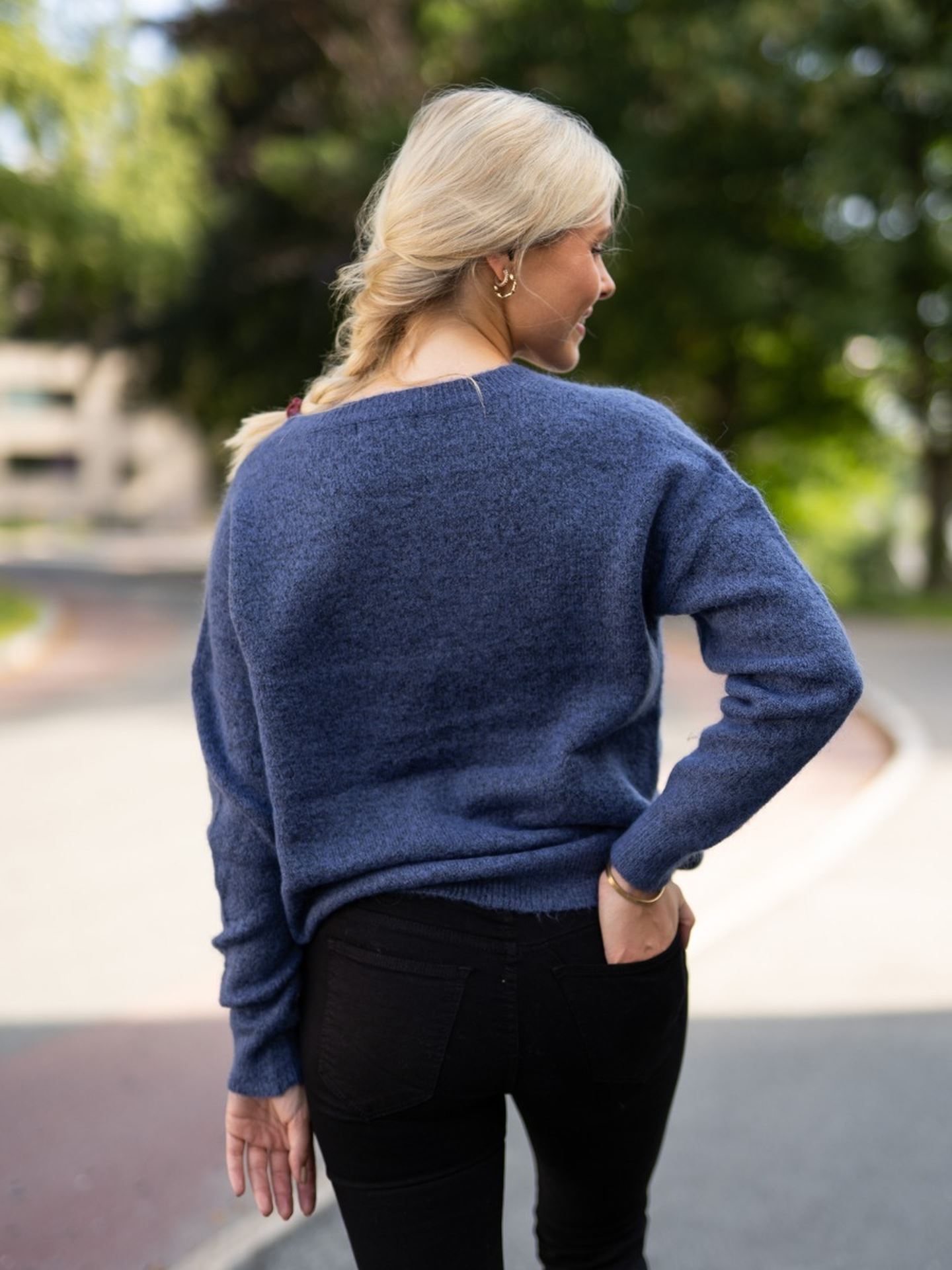Femme Mohair O-Neck Pullover