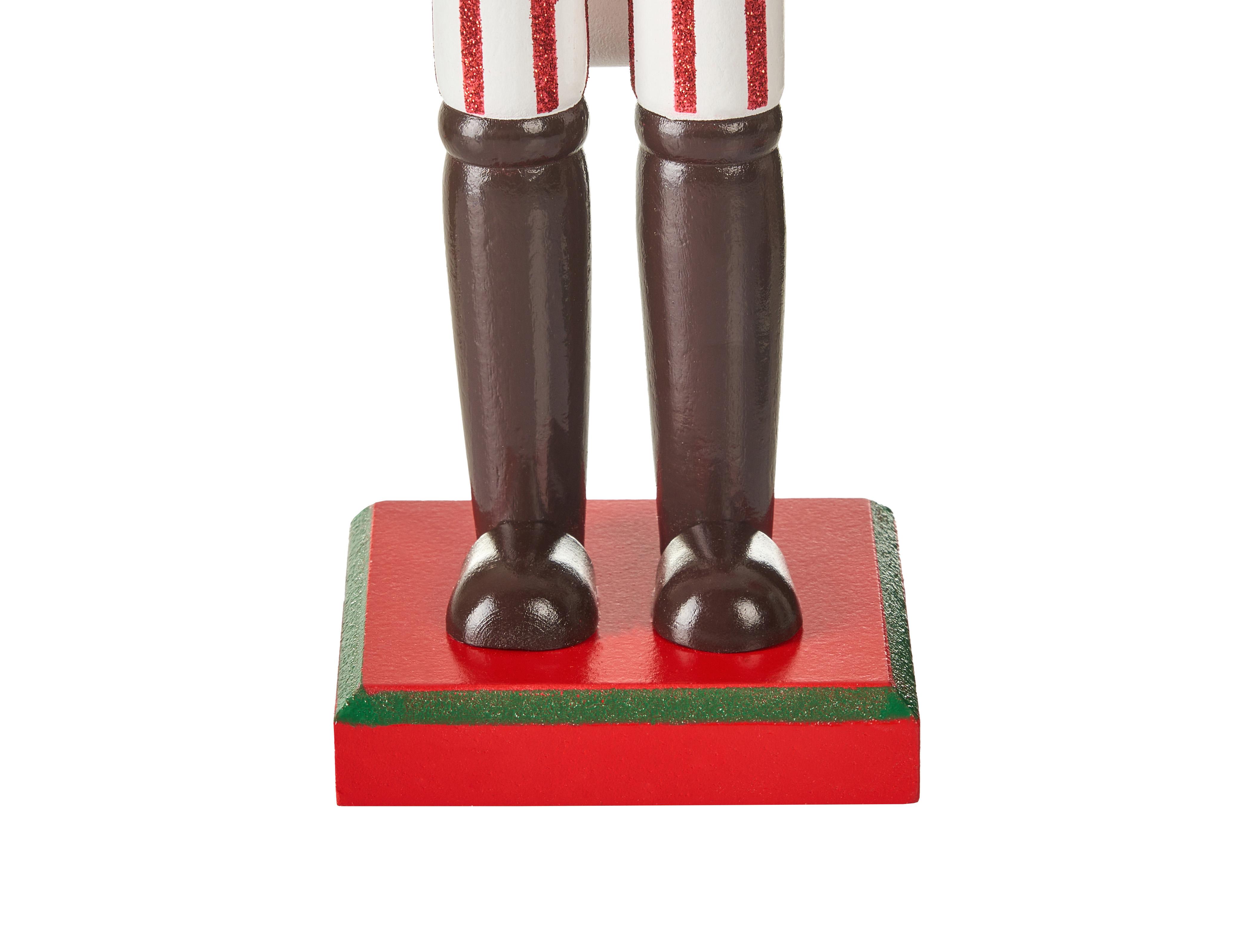 Set van 2 figuren BODSJON Notenkraker 35 cm Rood/wit