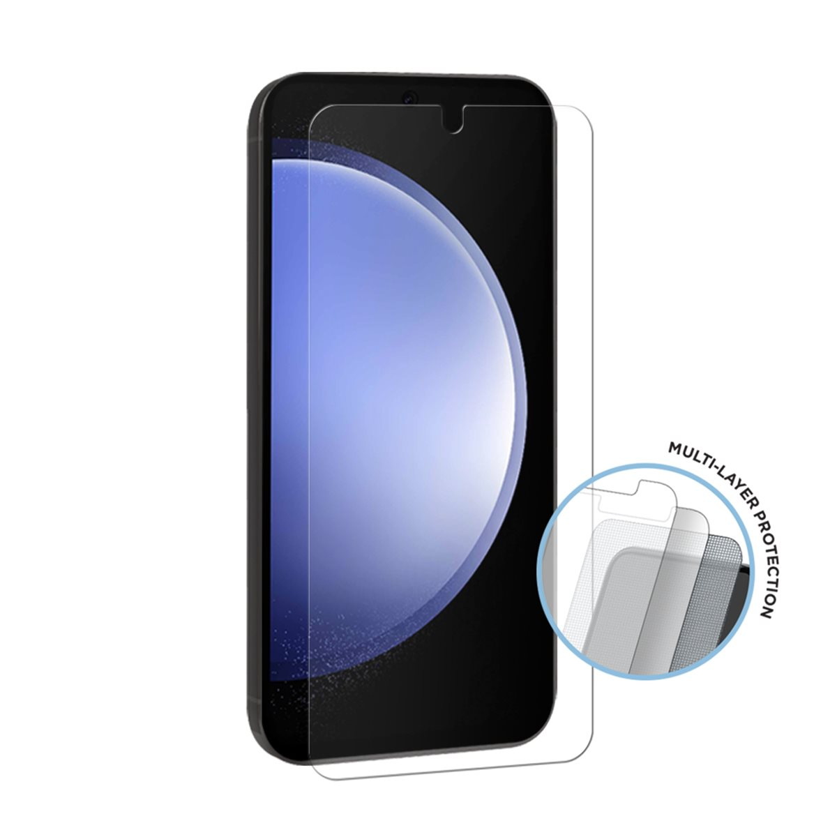 (2er Set) Samsung Galaxy S24  Plus Mountain H.I.T High Impact Triflex Panzerglas 2.5D Displayschutz Case Friendly (EGSP00936)