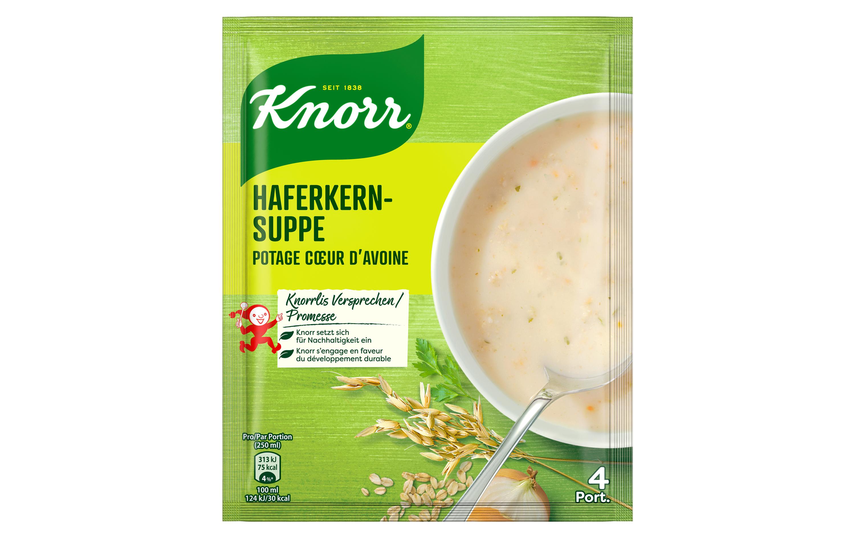 Haferkernsuppe 4 PortionenFertigsuppe mit Biss