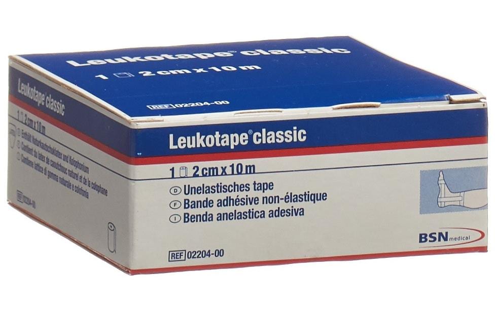Leukotape Classic 2 cm x 10 m 1 StückDie unelastische Klebebinde für funktionelle Verbände