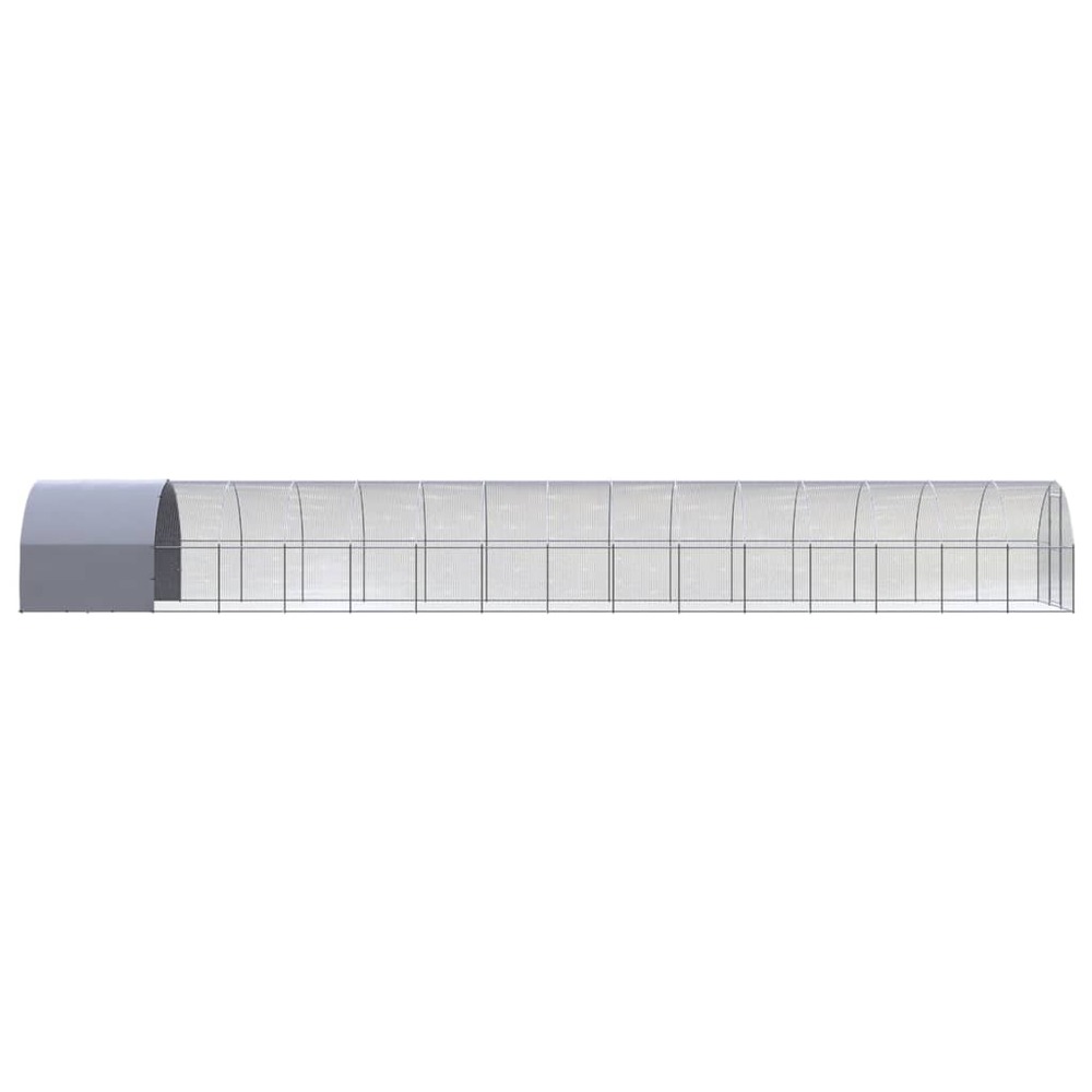 Poulailler d'extérieur 3x16x2 m acier galvanisé