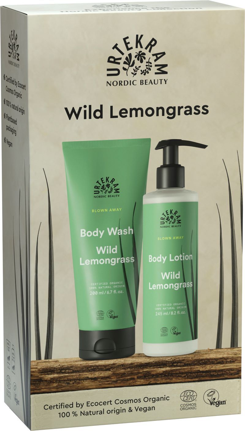 Urtekram Blown Away Wild Lemongrass Body Wash & Body Lotion