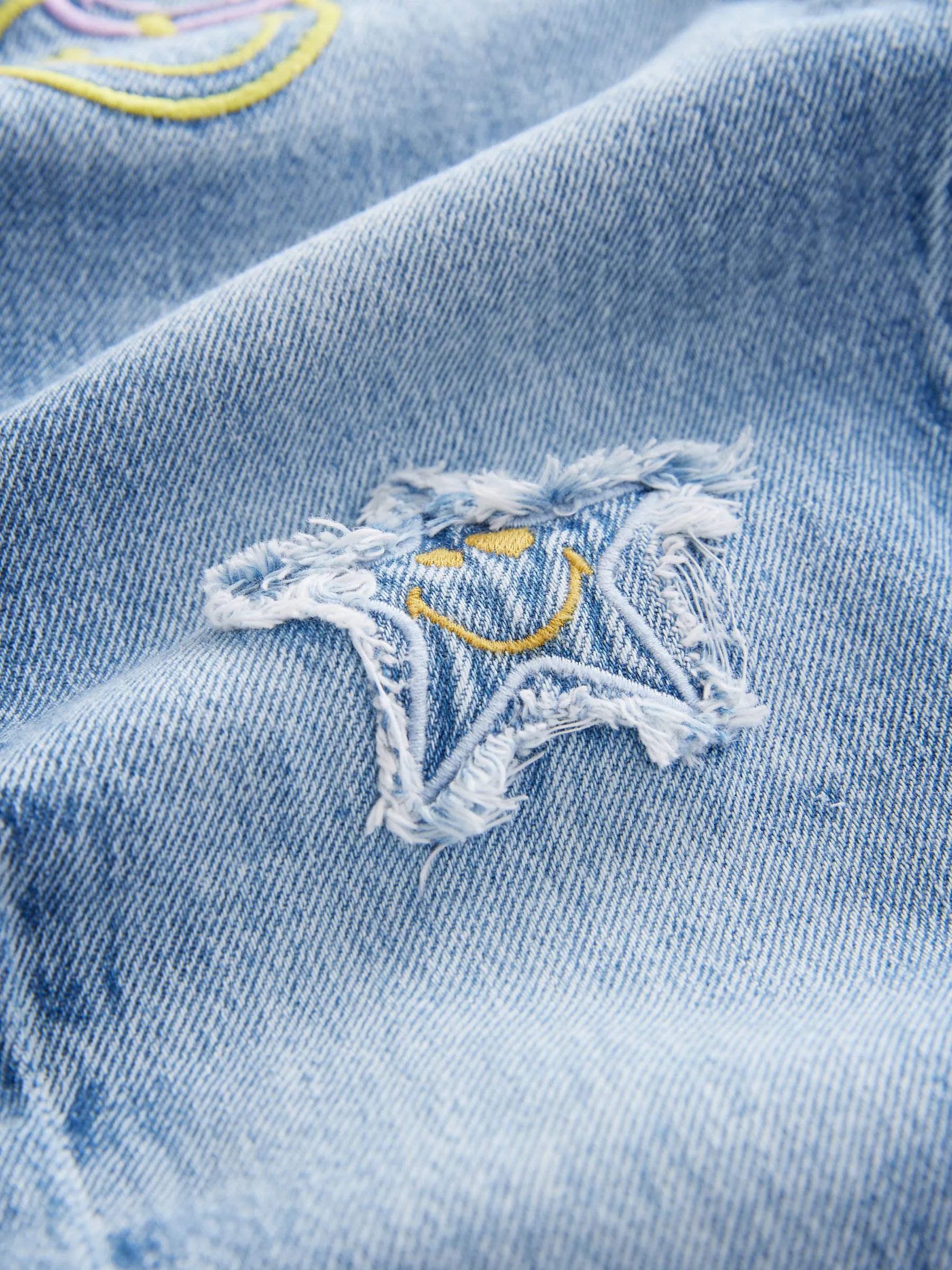 Normaal blauw - SmileyWorld® 100% katoenen mom jeans (3-16jaar)