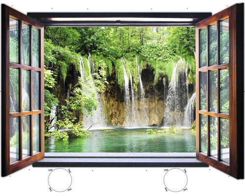 Vliesbehang 1961VEZ4XL Raamwaterval 2-delige set 201 x 145 cm