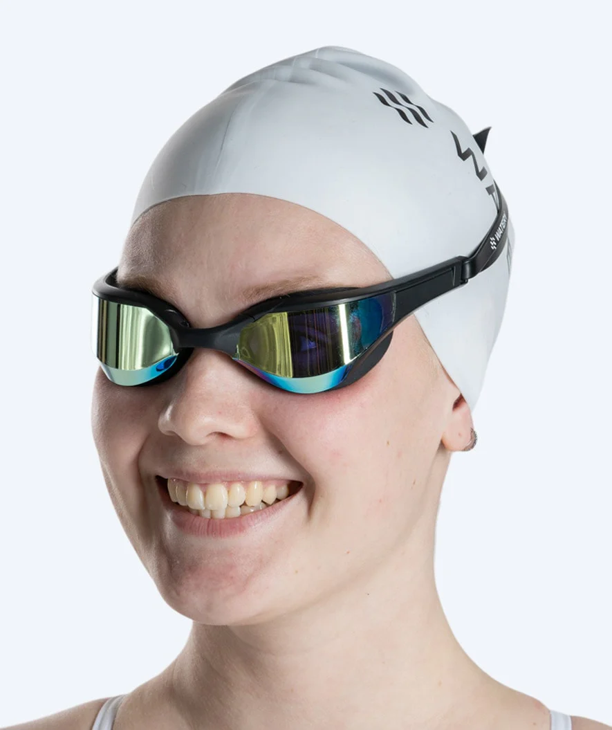 Watery svømmebriller - Instinct Elite Mirror - Sort/blå